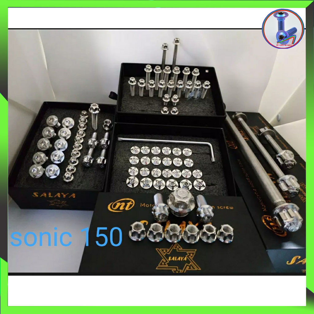 [HCM]Full bộ ốc salaya sonic   inox 304 sáng đẹp bao sét