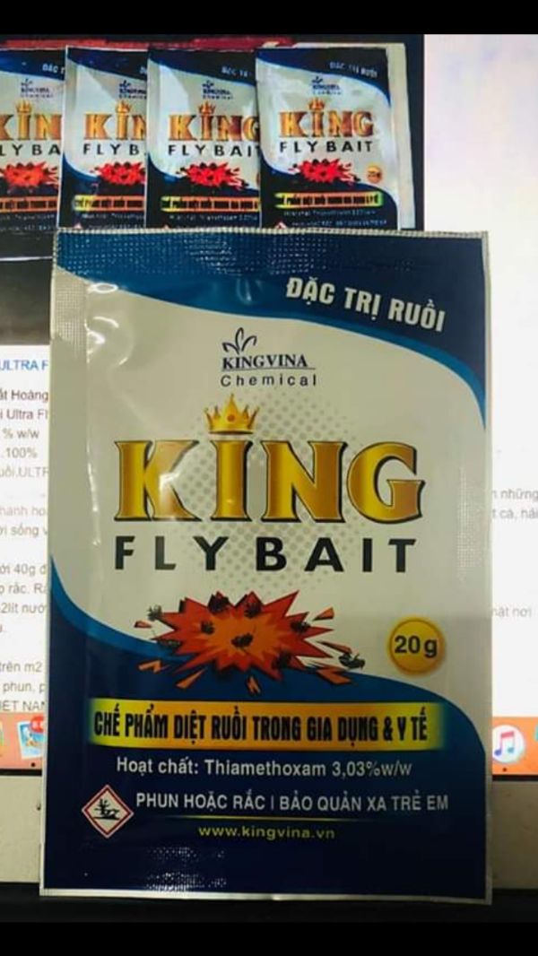 [Hoàn Tiền 10%] Thuốc diệt ruồi cực mạnh King Fly Bait diệt ruồi tận gốc an toàn - hiệu quả dùng cho gia đình, quán ăn, nhà hàng, đám xá