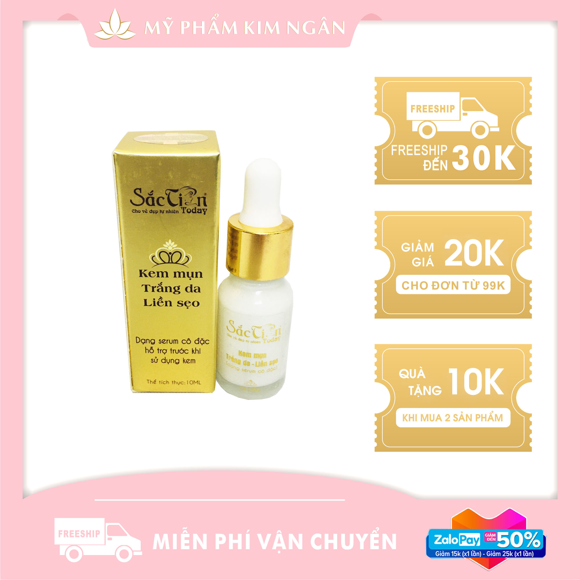 Sắc tiên today – serum cô đặc mụn, trắng da, liền sẹo 10ml -