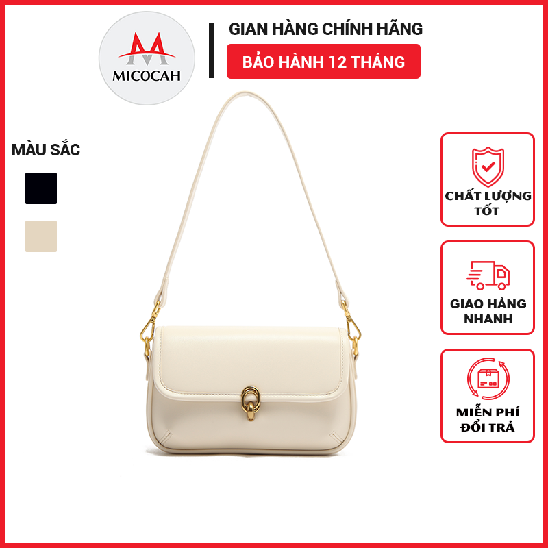 Túi xách nữ đeo chéo kẹp nách chính hãng micocah dáng công sở thời trang phong cách sang trọng da cao cấp cực đẹp mc160 - micocah