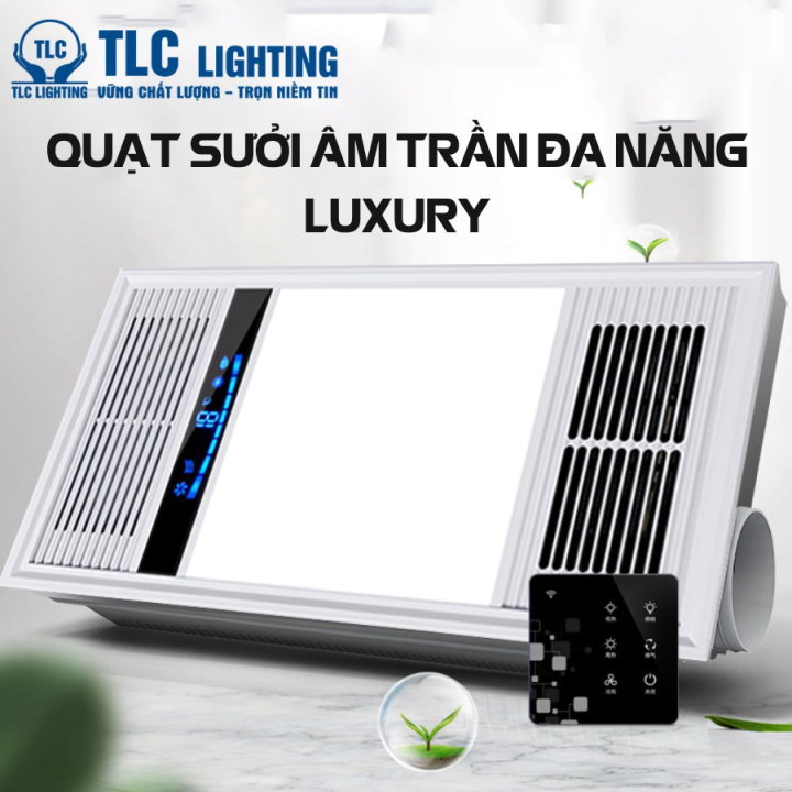 TLC luxury all-in-one luxury bathroom heater fan 60x30cm remote control-authentic warranty