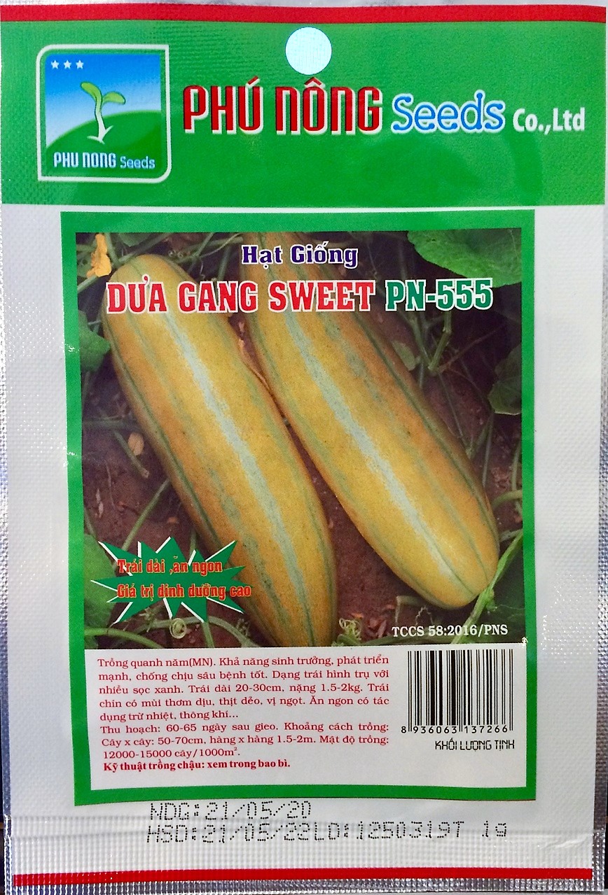 [HCM]Hạt giống dưa gang ngọt PN555  gói 1 gram .
