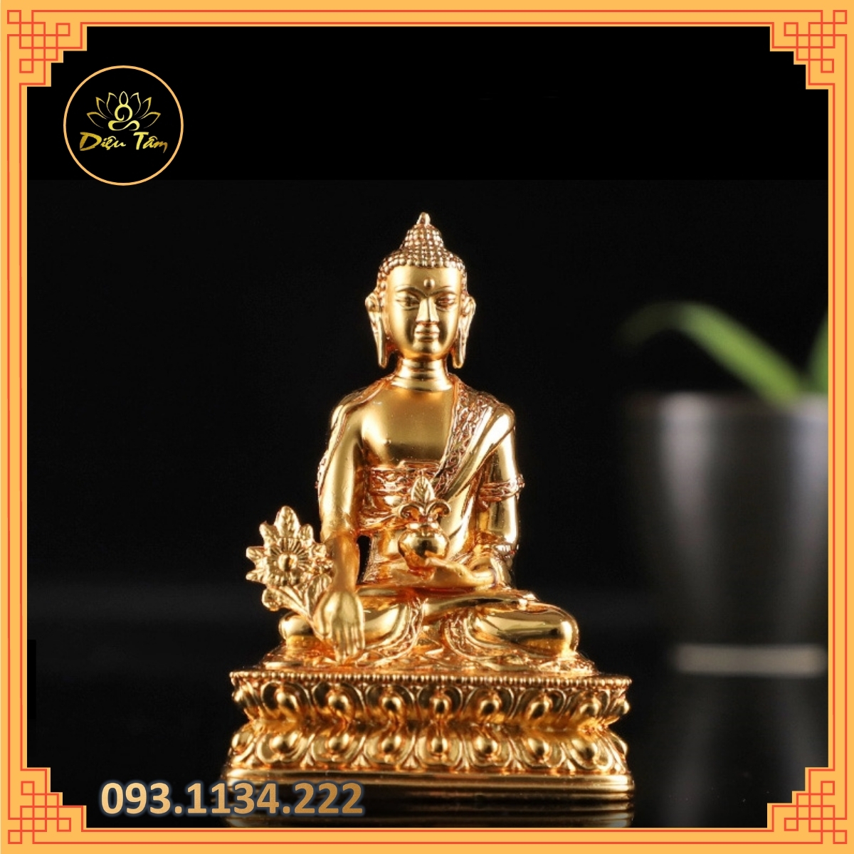 Tượng đức phật dược sư - tượng phật mật tông