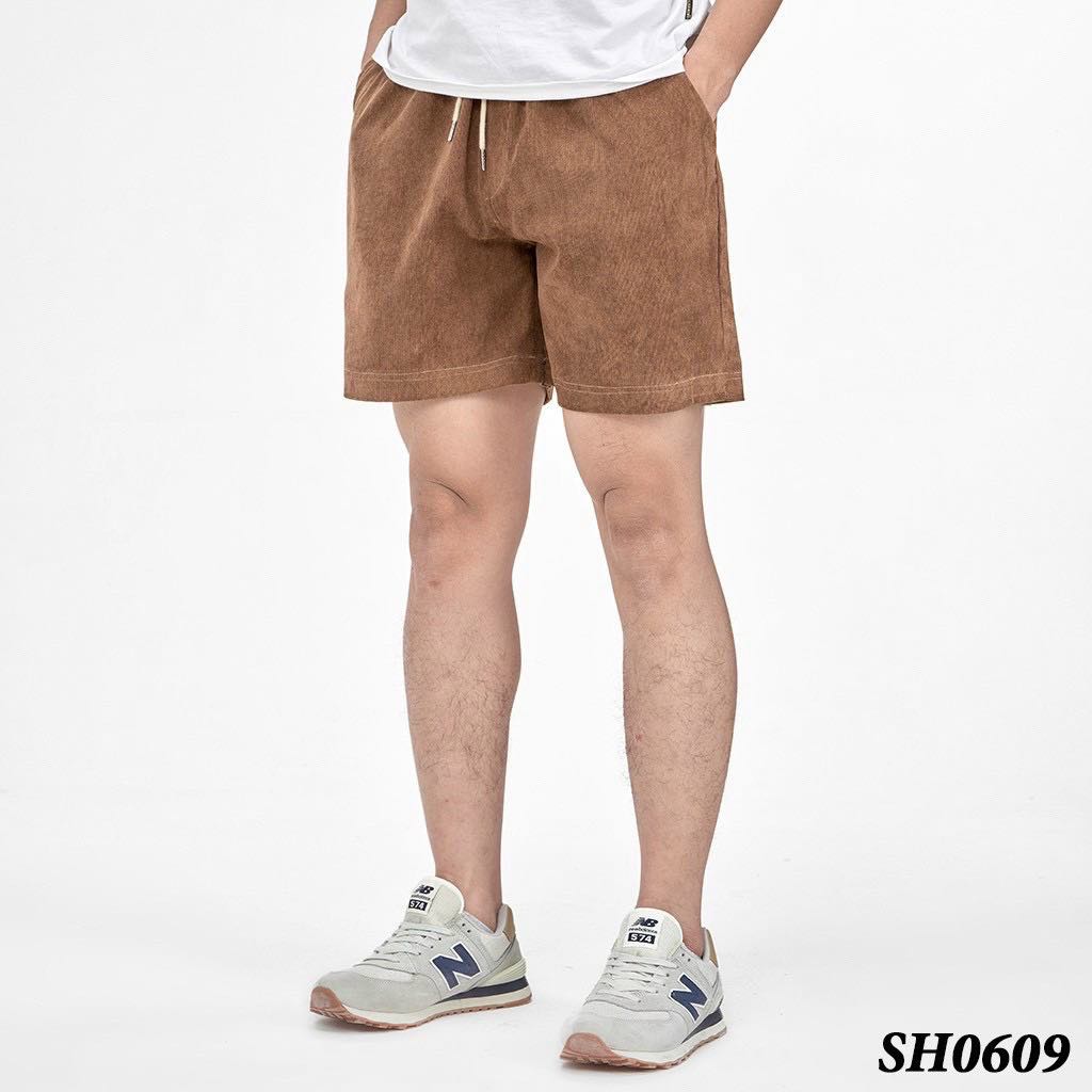 Quần short thể thao nam nữ chất nhung unisex - quần đùi short chất nhung mềm mịn thoáng mát