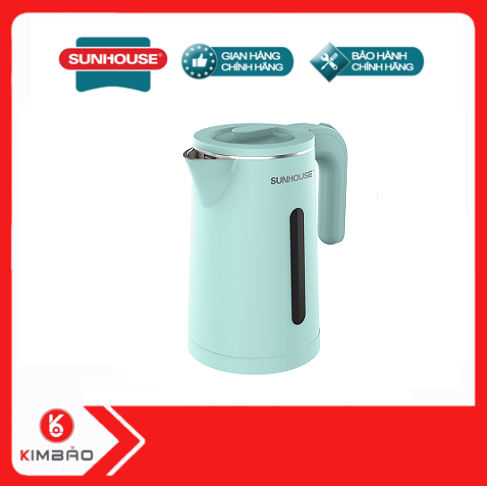 Ấm siêu tốc inox 2 lớp 1.8l sunhouse shd1351