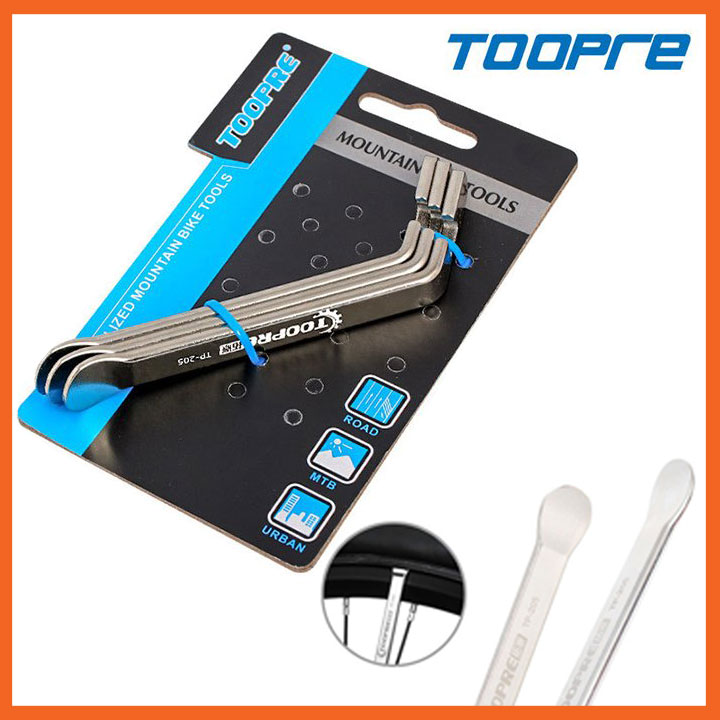 Bộ 3 cây nạy vỏ xe đạp Toopre, dụng cụ móc lốp xe đạp bằng thép cao cấp