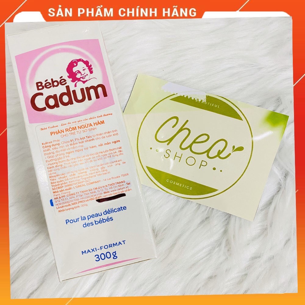 Phấn rôm sơ sinh chống hăm BéBé Cadum 300gr - Hàng Pháp