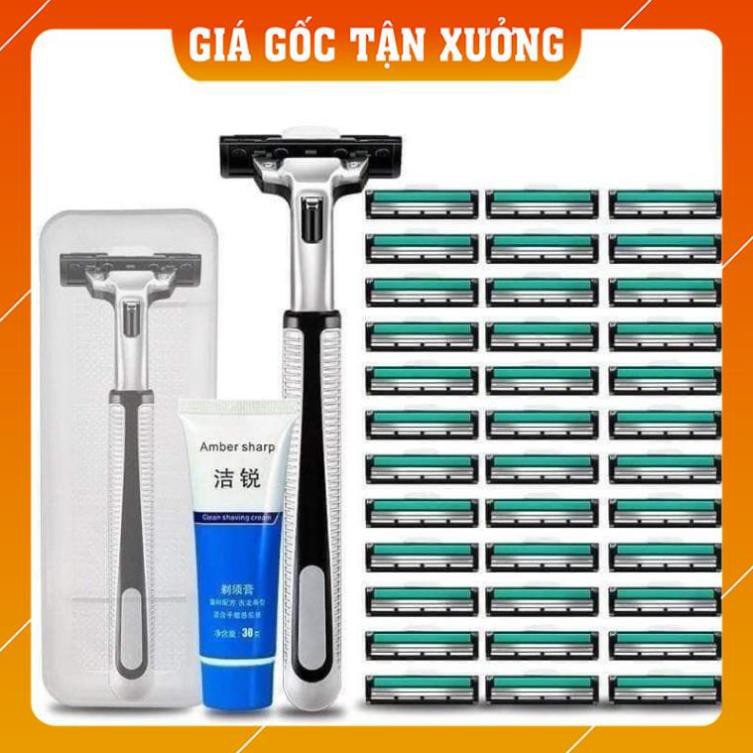 [dcr]  BỘ 3 MÓN CẠO DÂU VỚI 36 LƯỠI DAO CẠO GIÁ SIÊU SỐC kimoanh025 a1