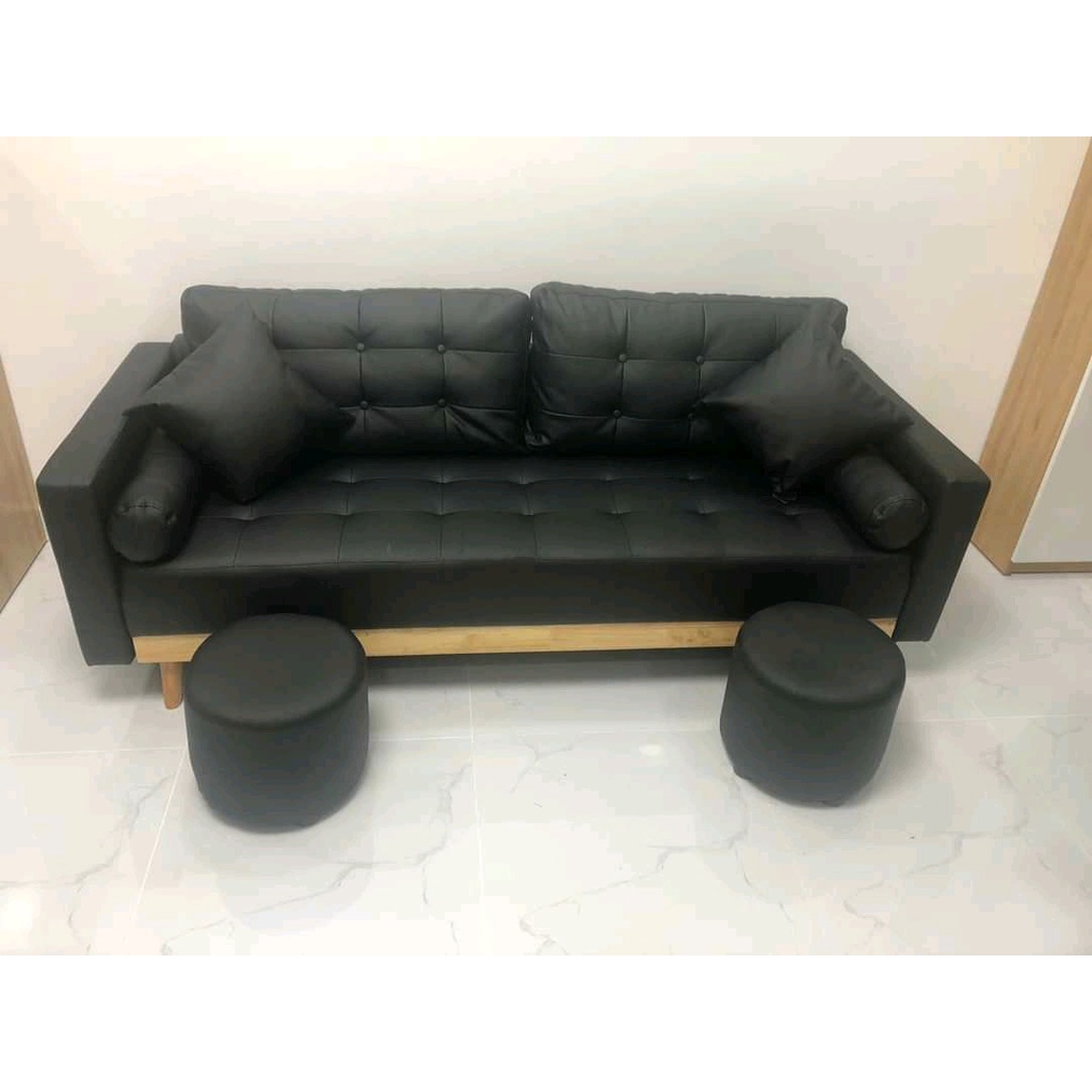 Ghế sofa băng da simili phòng khách - hàng chính hãng bảo hành 2 năm
