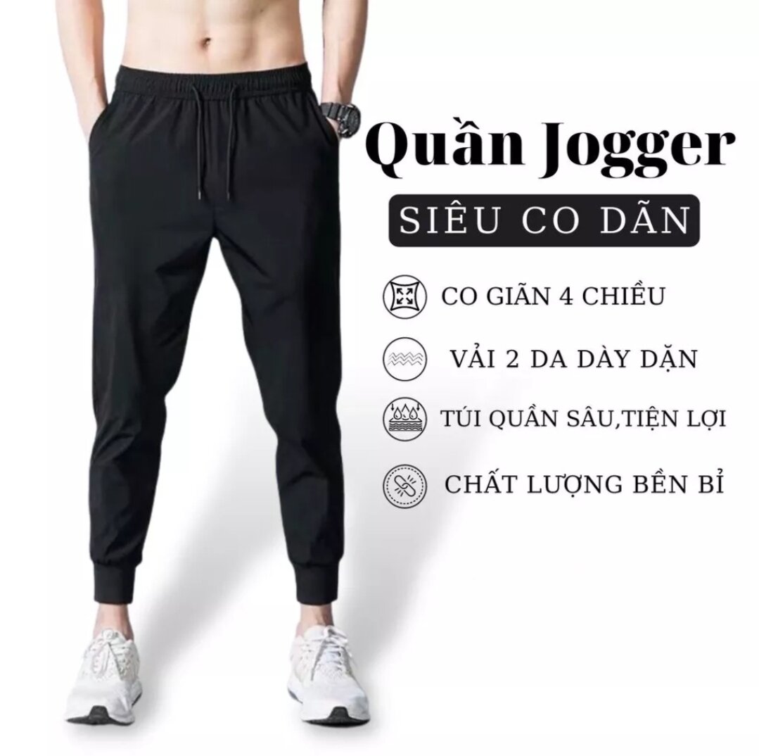 Quần Thể Thao Nam Jogger 3 sọc & 1 sọc. Quần jogger thể thao vải poly 2 da thoáng mát co dãn