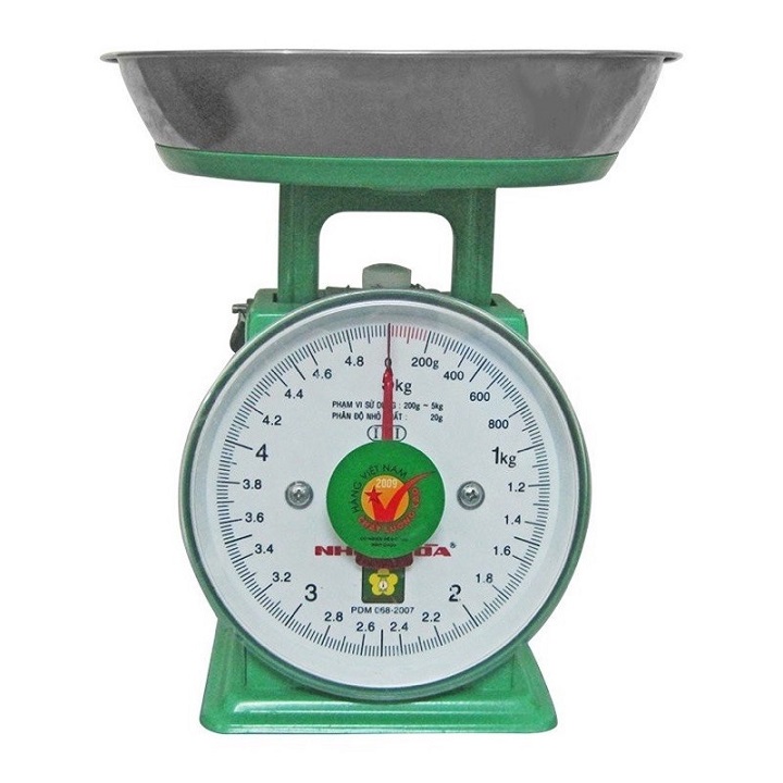 Cân đồng hồ 5kg Nhơn Hòa(bảo hành 12 tháng)