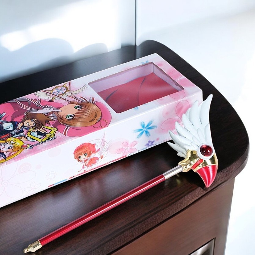 [Chiều Dài 52cm] Gậy Sakura Thủ Lĩnh Thẻ Bài Cosplay Hóa Trang Cao Cấp Màu Sắc Tươi Sáng