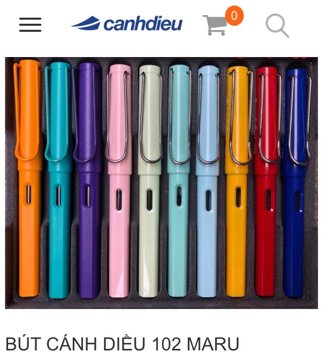 Bút Cánh Diều 102 Maru - Bút máy nét siêu mảnh luyện viết chữ đẹp