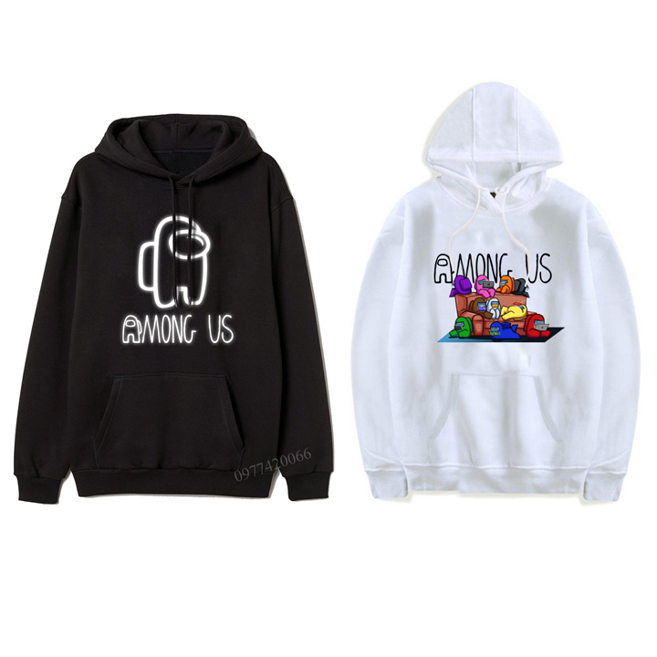 Áo Among US phản quang, áo hoodie ma sói không gian, áo hoodie game among us, áo nỉ among us