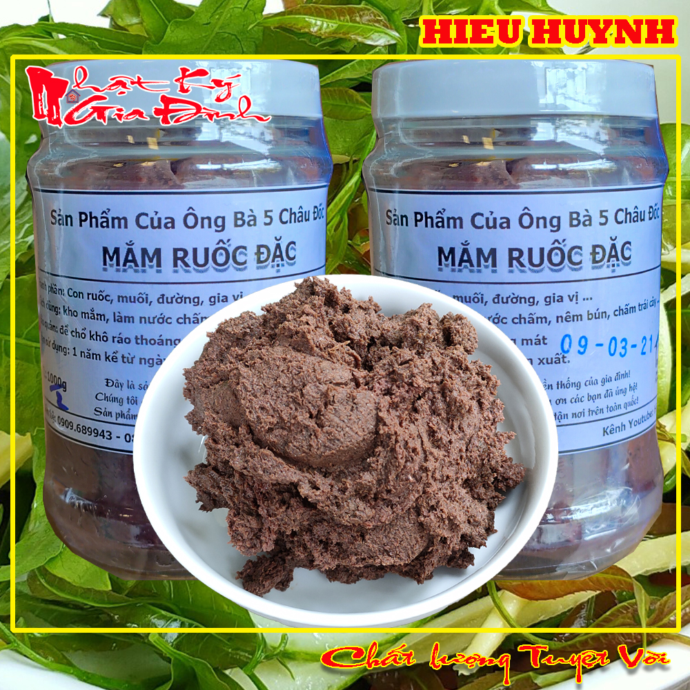 500gr Mắm Ruốc Đặc Nguyên Chất Loại Đặc Biệt Thơm Ngon Chính Hiệu Ông Bà 5 Châu Đốc