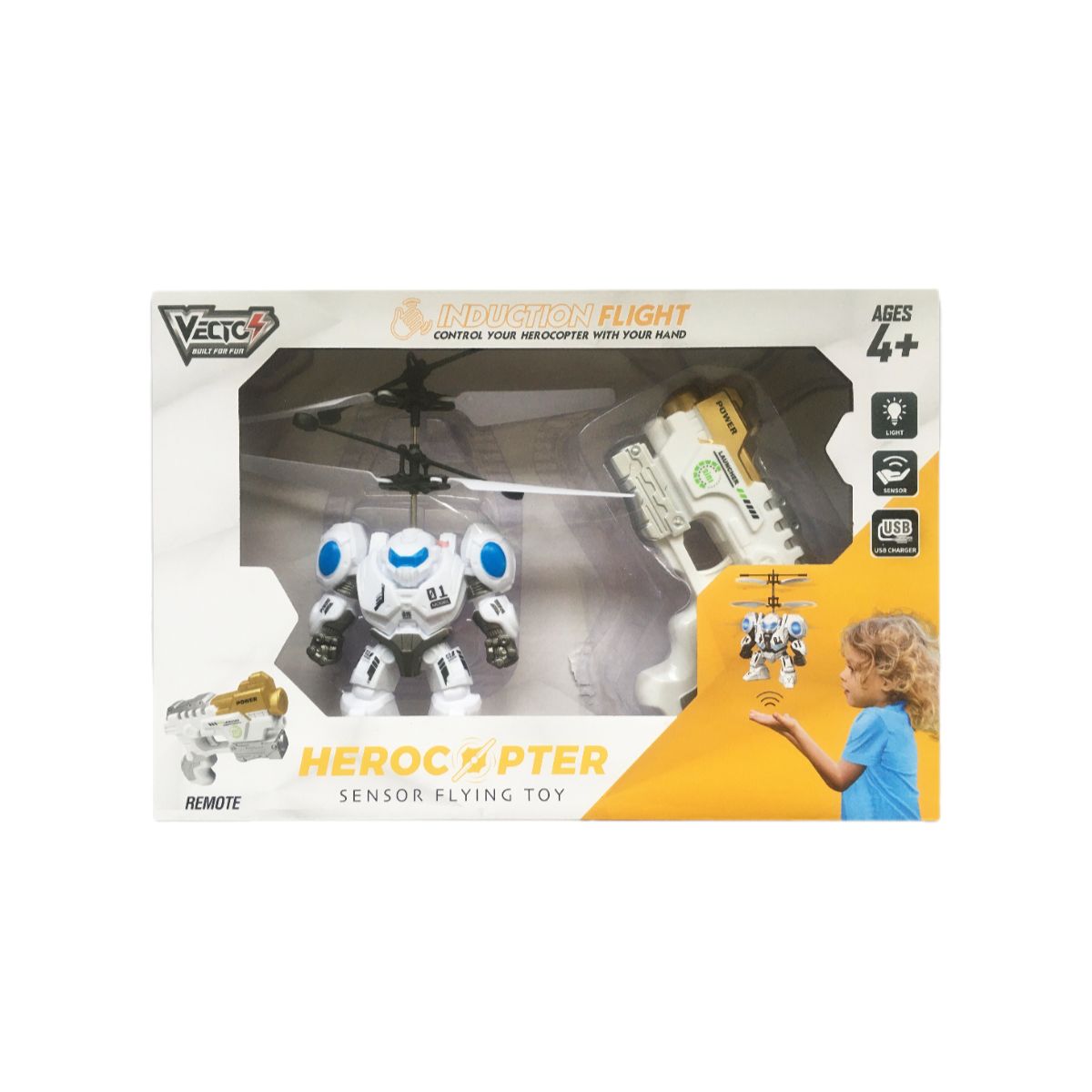 Vecto Vt2750E Sensor Flying Warrior Robot Toy
