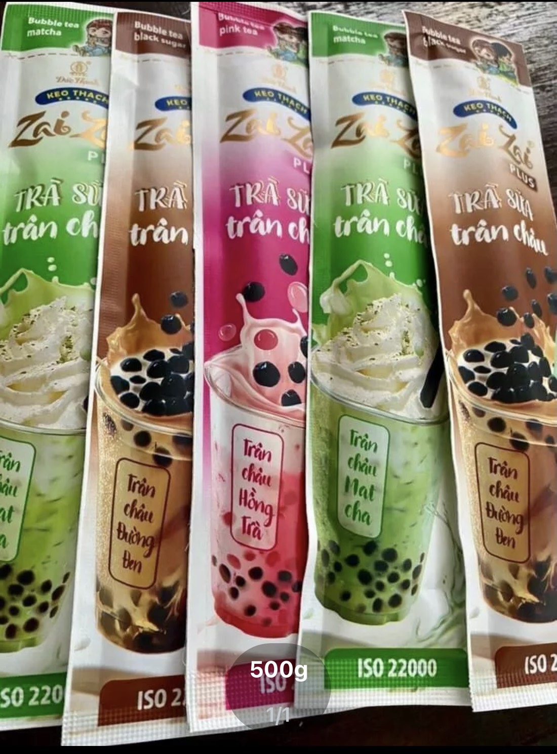 Thạch zai zai trà sữa chân trâu mới-Hàng chuẩn công ty