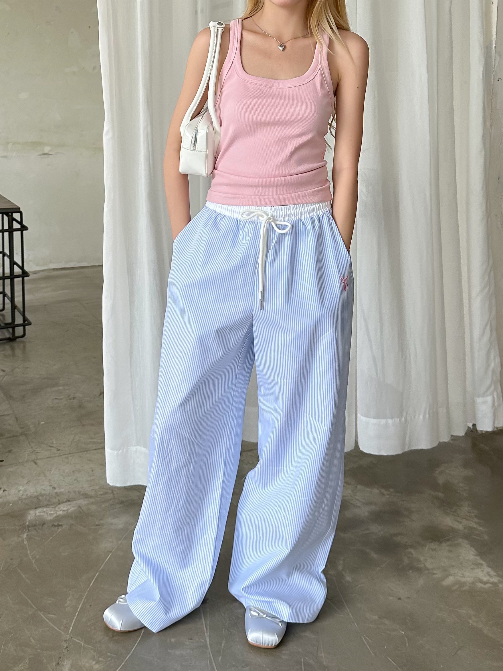 Kido - quần dài lưng chun ống rộng nina pants
