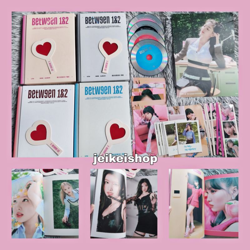 Bộ album đựng ảnh twice hai lần between 1&2 không đồ random bộ hình trang trí đáng yêu