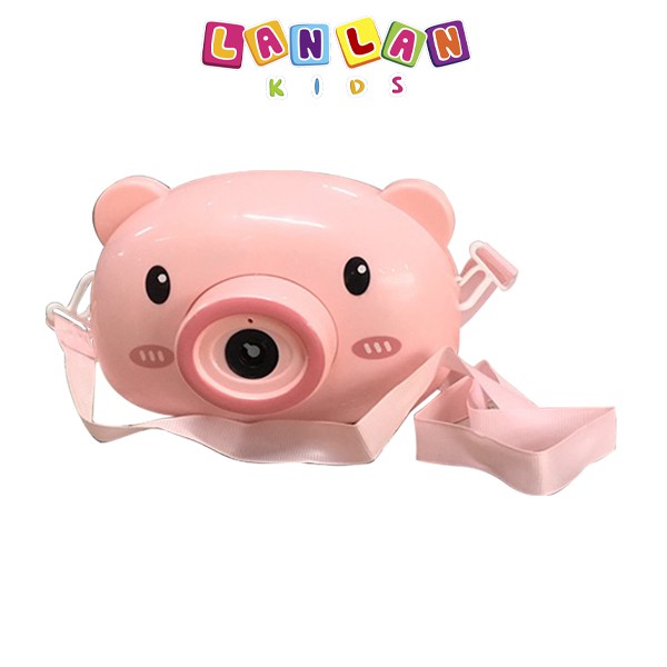 Máy chụp ảnh bắn bong bóng ♥ Máy chụp hình chú heo dễ thương bắng bong bóng xà phòng dành cho các bé tặng kèm pin