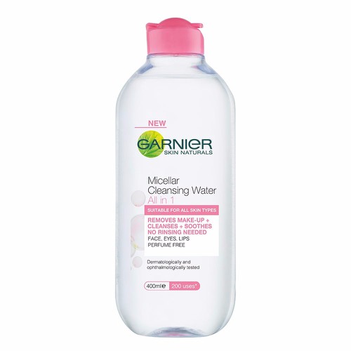 Nước Tẩy Trang Cho Da Nhạy Cảm Garnier - Pháp 400ml màu hồng