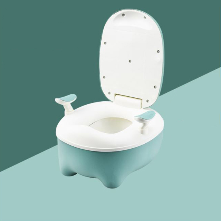 Bô Vệ Sinh Cho Bé - Bệ Ngồi Toilet Trẻ Em Có Chỗ Dựa Và Khay Hứng Vệ Sinh Tháo Lắp Dễ Dàng