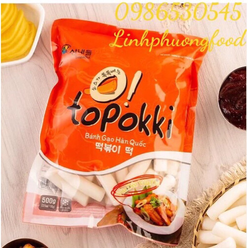 Bánh Gạo Xào Cay Tokbokki Hàn Quốc 500G