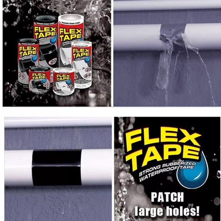 Flex băng keo siêu dính vá ống nước rò rỉ - keo vá những vết thủng chảy nước rò rỉ nước - siêu chắc - siêu dính