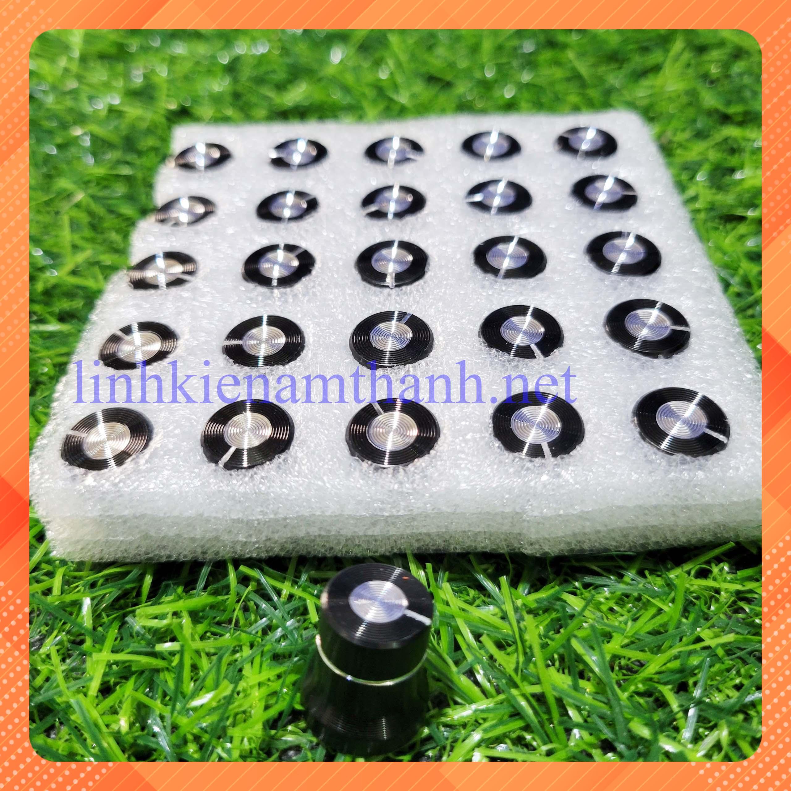 Nút volume ampli loa kéo bọc nhôm 1 vòng