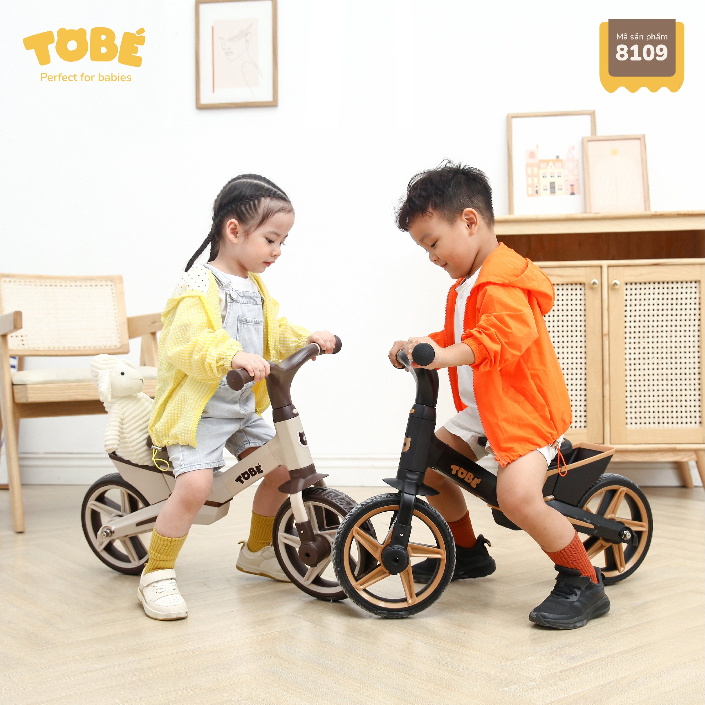 Xe đạp chòi chân Pito Tobe cao cấp 3 trong 1 chế độ đa năng tiện lợi hỗ trợ phát triển cho bé trai bé gái 8109