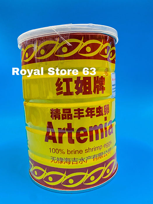 Trứng Artermia ấp nở lon vàng cho cá cảnh
