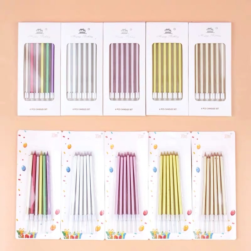 Hộp nến sinh nhật, Nến sinh nhật màu pastel Hàn Quốc