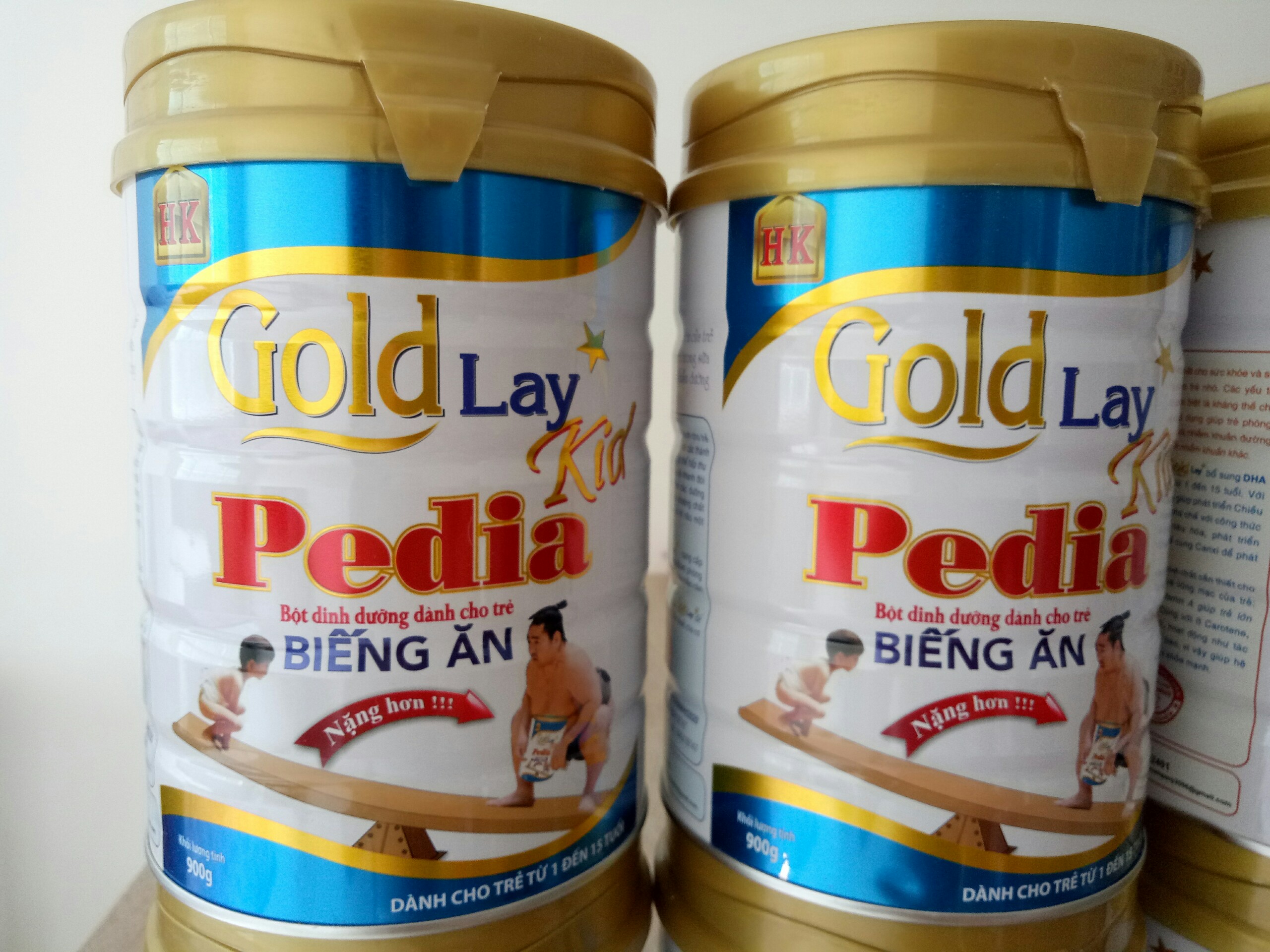 SỮA DÀNH CHO TRẺ BIẾNG ĂN, CHẬM TĂNG CÂN GOLDLAY PEDIA KID LON 900G DATE MỚI