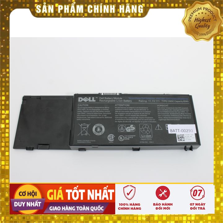 Pin dell precision m6400 m6500 85wh - pin zin bảo hành 6 tháng lỗi đổi mới