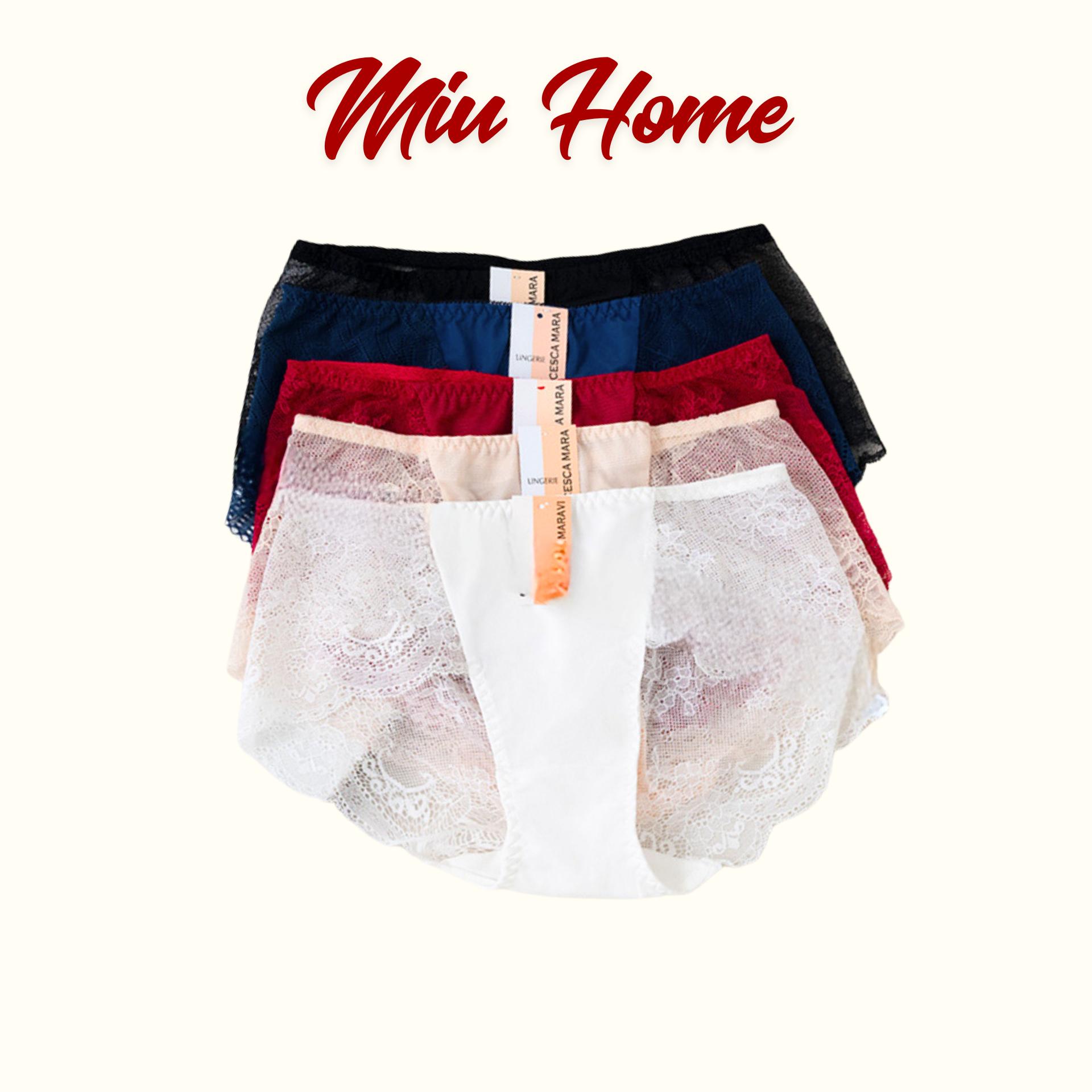 Quần lót nữ miuhome ren bigsize 50-100kg mềm mịn