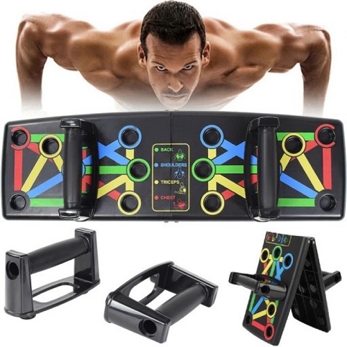 [ 100% NHỰA ABS CAO CẤP ] Dụng cụ hít đất chống đẩy dụng cụ tập gym dụng cụ tập cơ vai ngực tại nhà đa năng tập luyện 14 kiểu tập chỉ với bộ hít đất đa năng