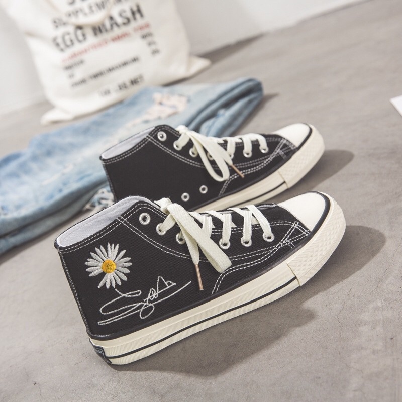 ▼✷♀  Giày CV Hoa Cúc Cổ Cao Full Box