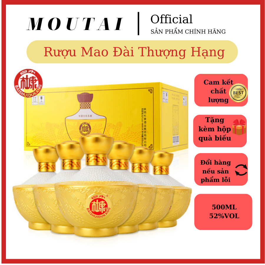 Mao Đài Mẫu Thỏi Vàng hương thơm mạnh sang trọng