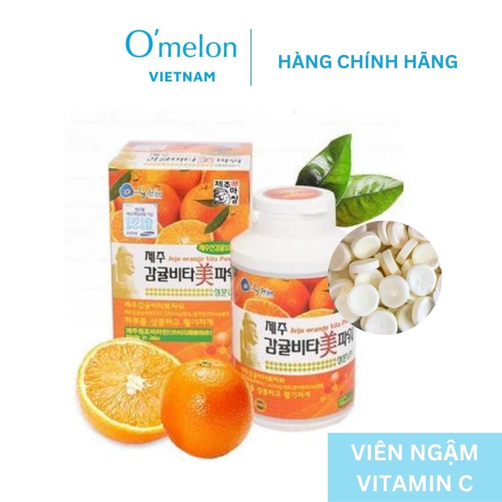 Vitamin C Jeju Hàn Quốc - Viên Ngậm Jeju Tangerine Vita C+ Plus Mẫu Mới