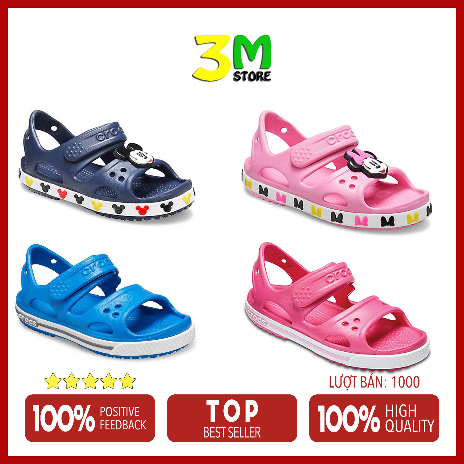 Giày-Dép xăng đan cho bé trai bé gái nhiều màu, mẫu sandal nhí Cross 2021 êm, nhẹ bền, dép cho các bé từ 3 đến 11 tuổi