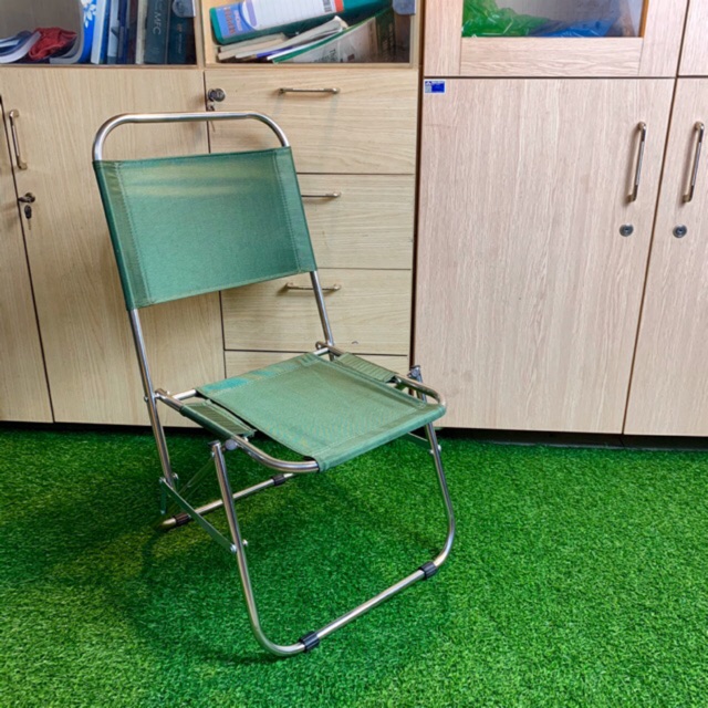 Ghế xếp cafe, trà chanh khung INOX vải bố