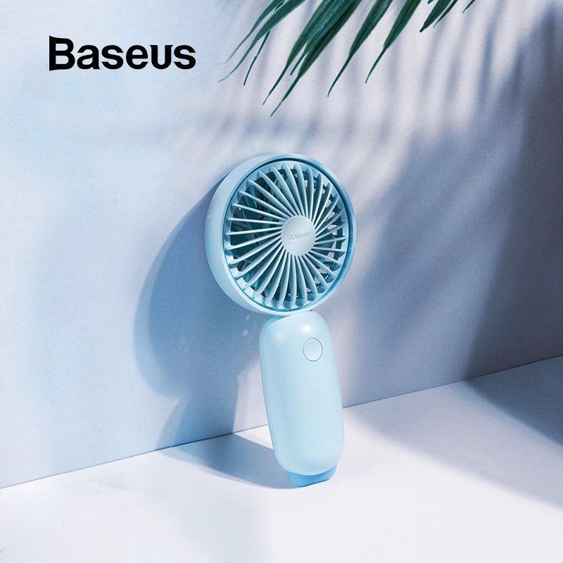 Quạt mini cầm tay pin sạc Baseus Firefly Mini Fan LV491 (Portable Rechargeable Mini USB Hand Fan) 3-Tốc Độ Có Thể Điều Chỉnh Cho Sinh Viên nhân viên  văn phòng - Phân phối bởi Vietstore