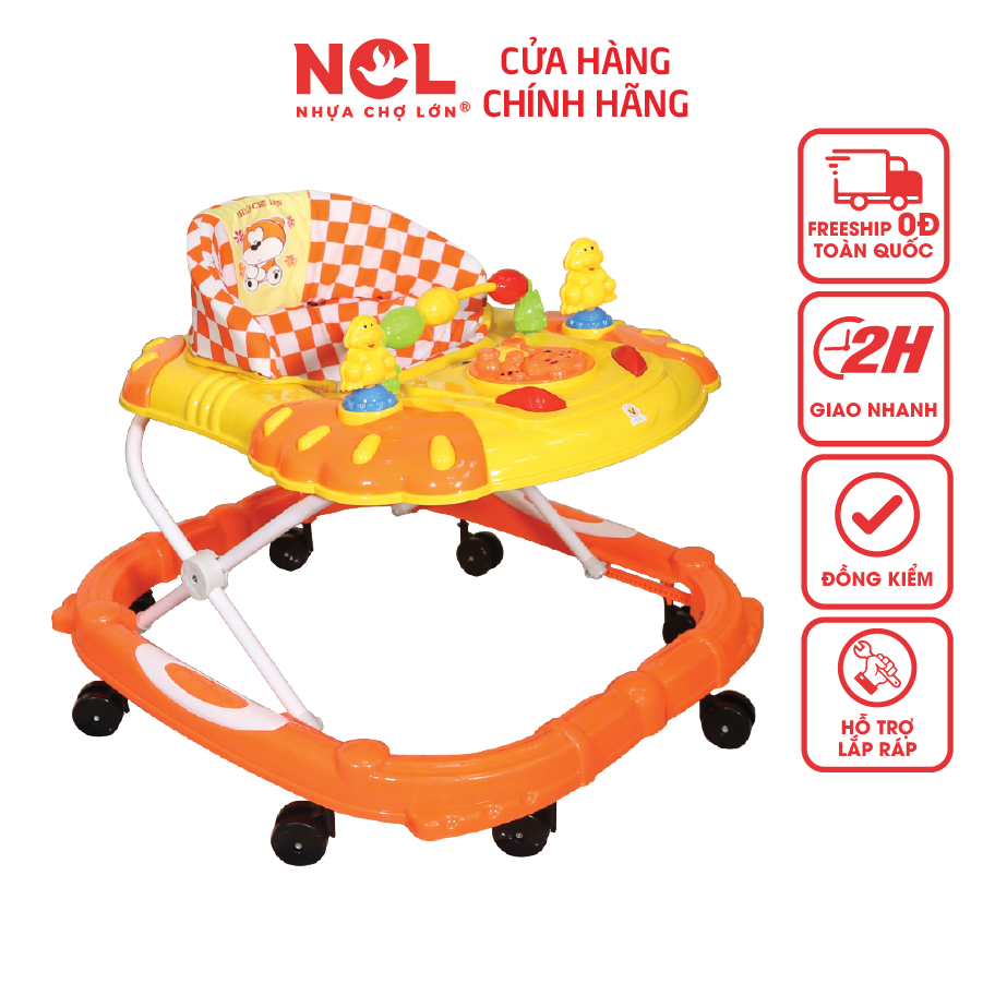 Xe Tập Đi Nhựa Chợ Lớn L4 Gấu Pooh (Không nhạc) Dành Cho Bé Từ 6 - 12 Tháng - M1531A-XTĐ