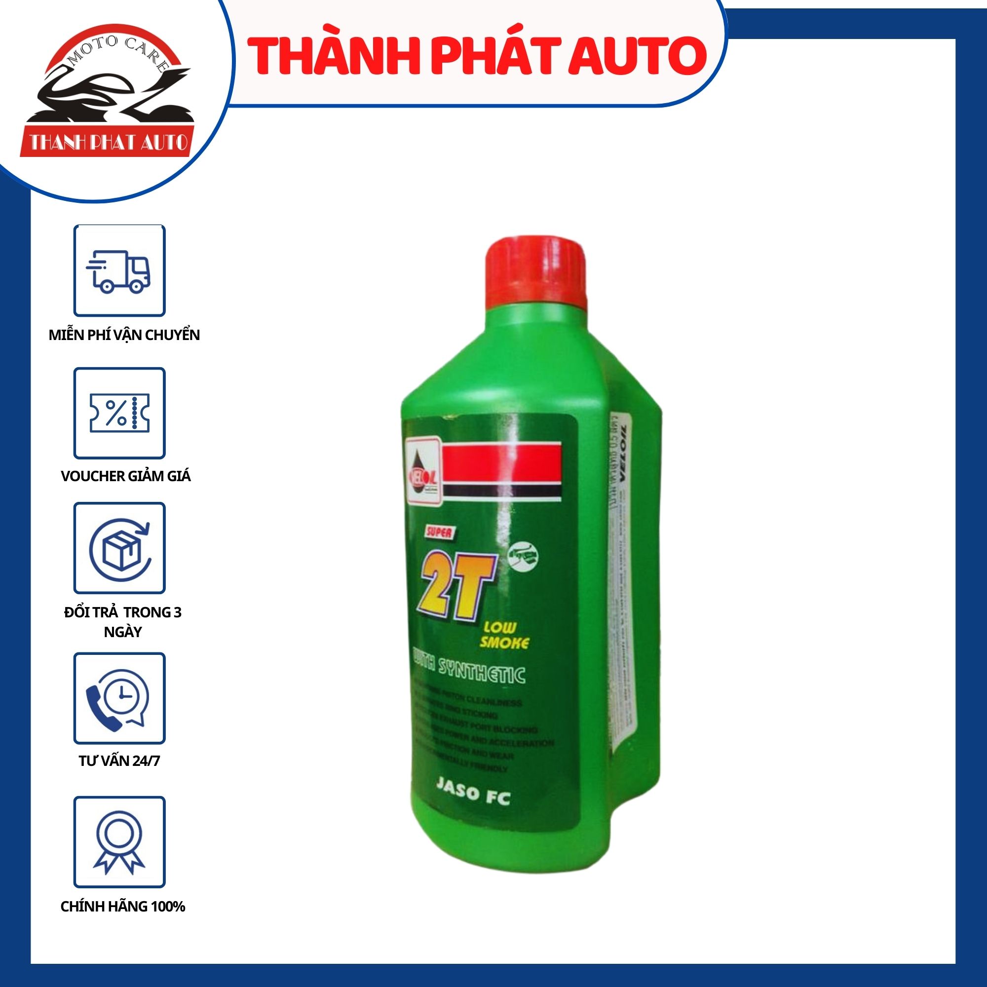 [HCM]Dầu Nhớt 2 thì VELOIL 2T (550ml) thơm Thái Lan cao cấp