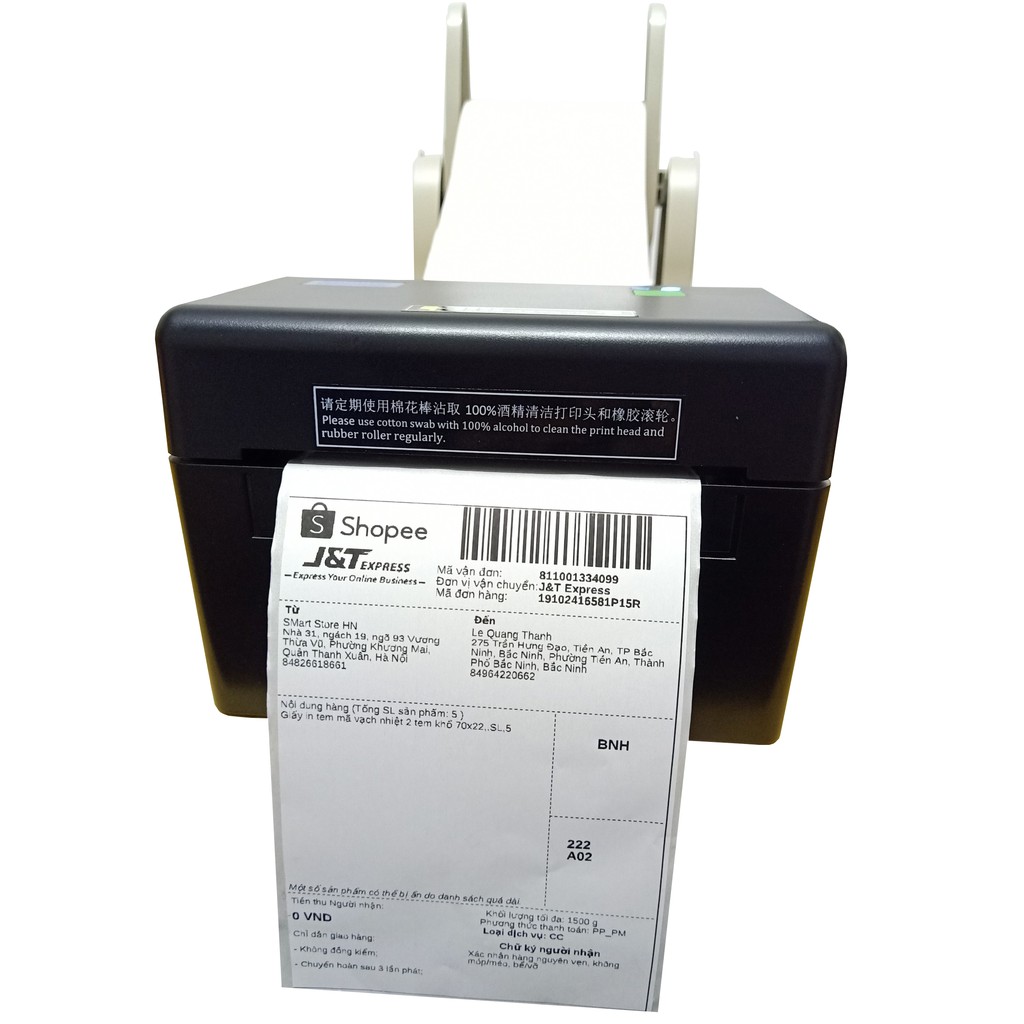 Máy in mã vạch, tem nhãn, in đơn , tmđt xprinter xp-dt108b label