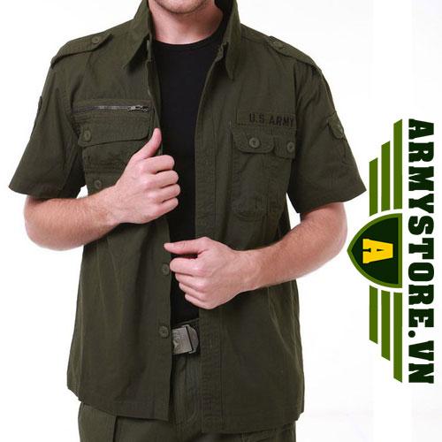 [HCM]Áo kaki lính Mỹ US Army ARM-827