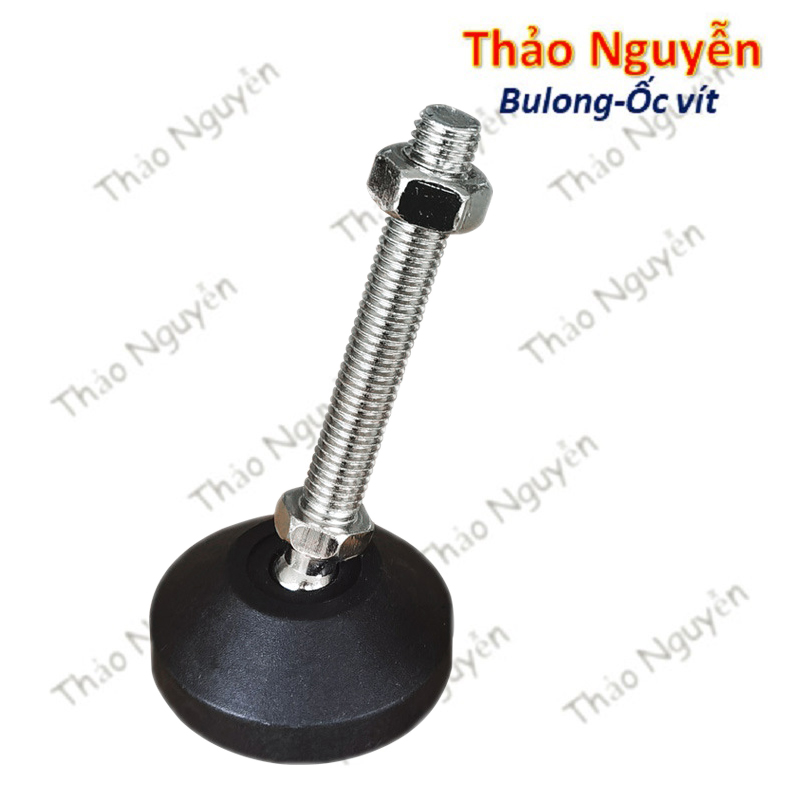Chân tăng chỉnh chiều cao thép mạ niken chân tăng chỉnh ren m8 m10 m12 m16