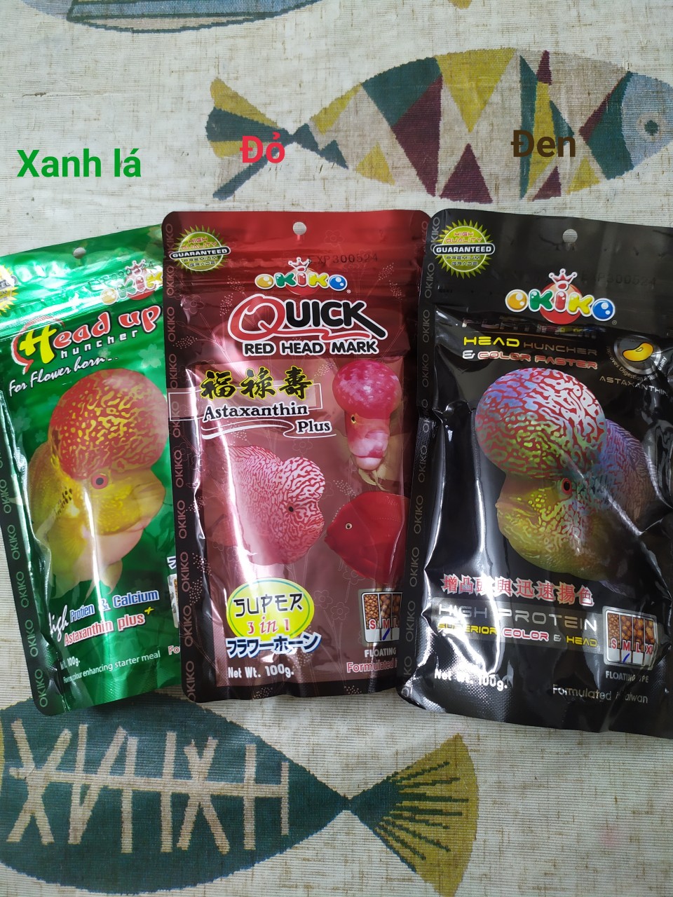 Thức ăn cá la hán okiko 100g.