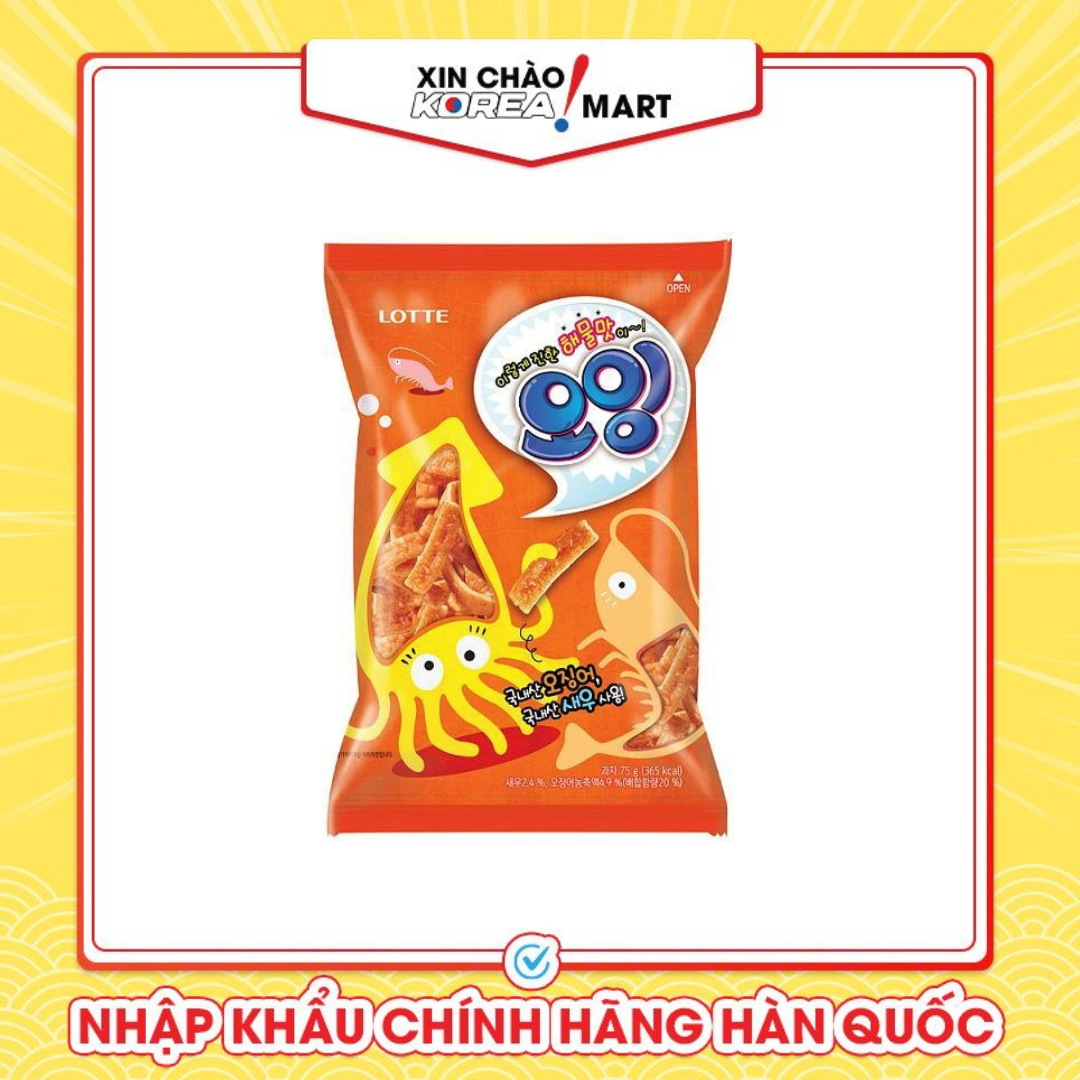 Snack hải sản 75g Xin chào Korea Mart