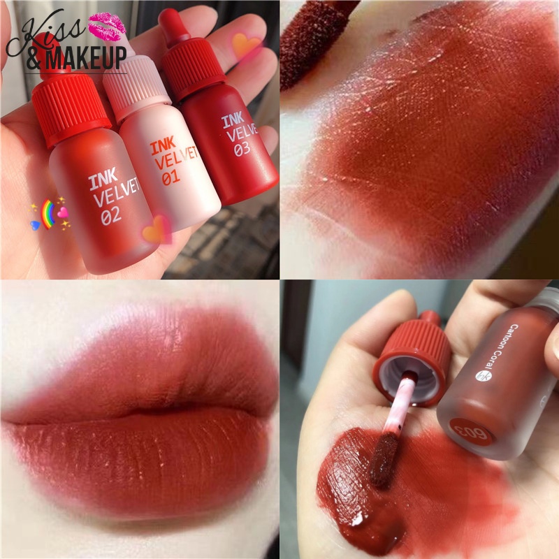 Son kem lì Ink Velvet Lip Tint DAIMANPU siêu lì bám màu cực tốt mịn môi